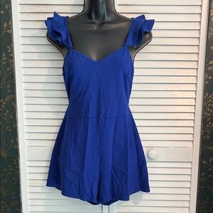 Rolla Coster Vibrant Blue Ruffle Sleeve Romper
